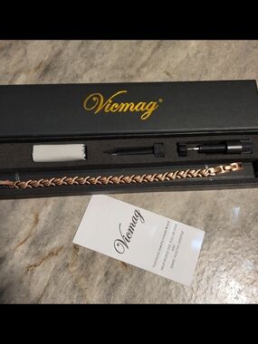 Rose Gold Tone Copper Magnetic Bracelet, Vicmag